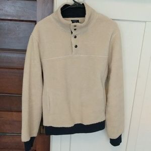 J. Crew Sherpa Sweater (Button-Up Quarter)